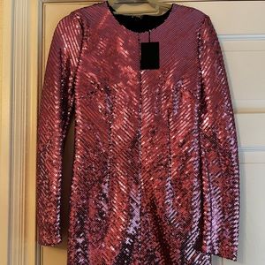 NBD Pink Sparkle Dress